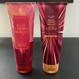 Bath & Body Works Black Cherry Merlot Body Cream x2